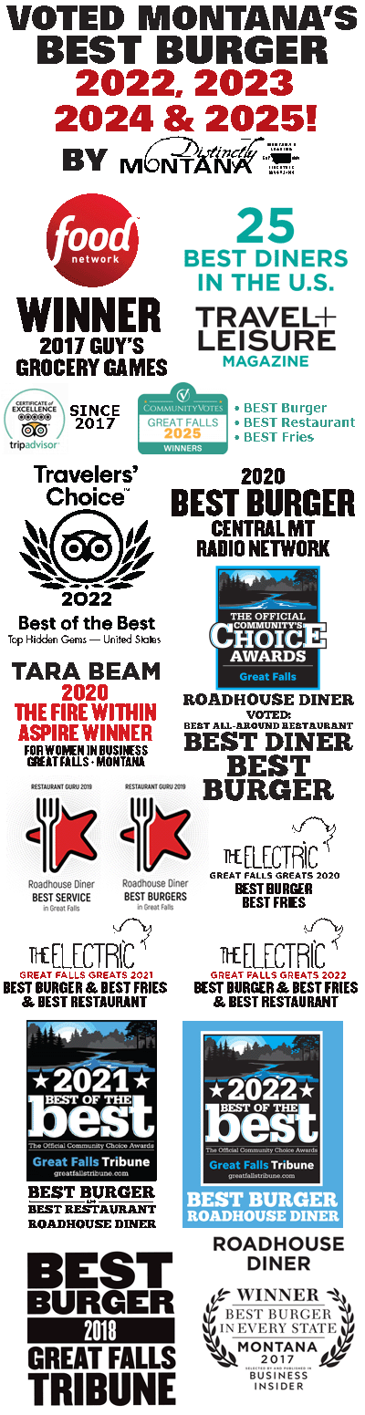 Roadhouse Diner Awarded Best Burger Best Hidden Gems TripAdvisor Great Falls Montana